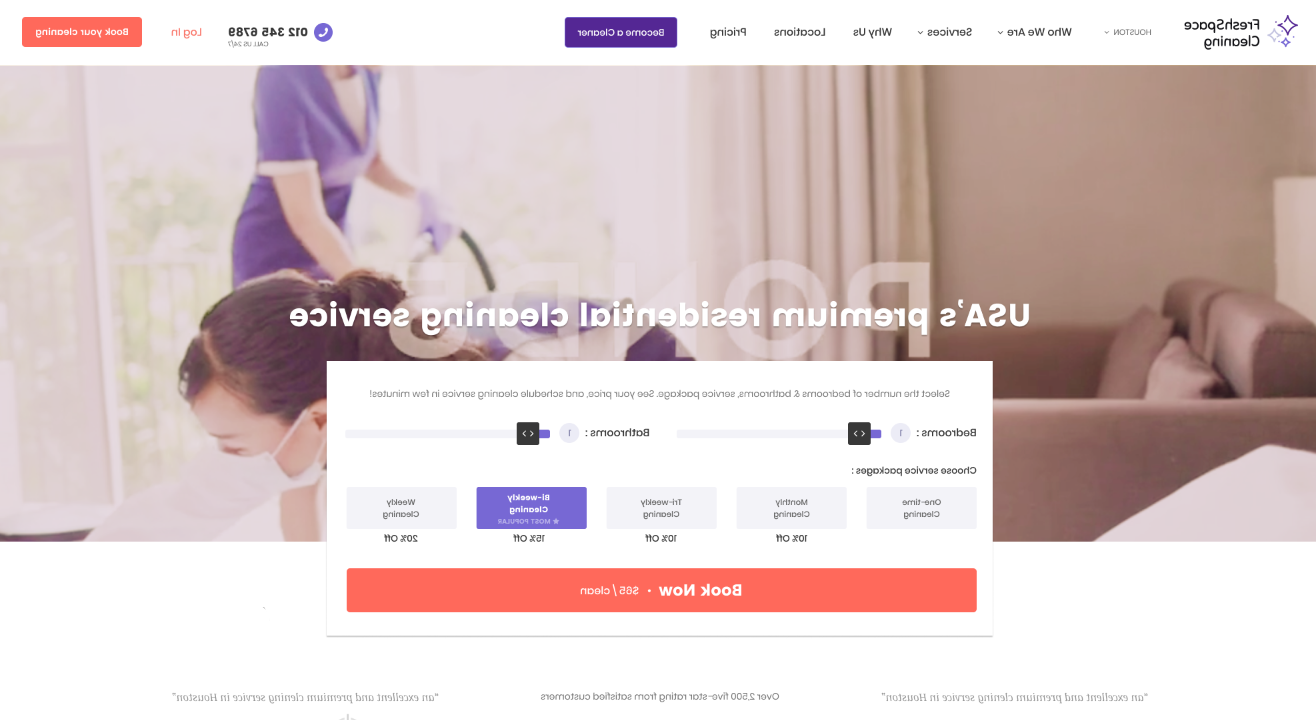 Cleaning Services Websites - FreshSpace